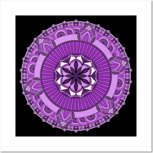 Pink Floral Mandala Posters and Art